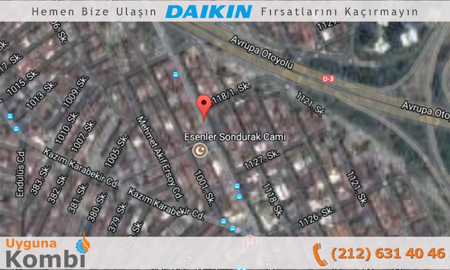 Daikin Atışalanı Bayi Kombi Satış