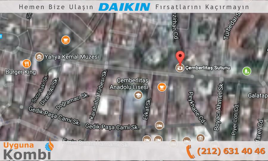 Daikin Çemberlitaş Bayi Kombi Satış
