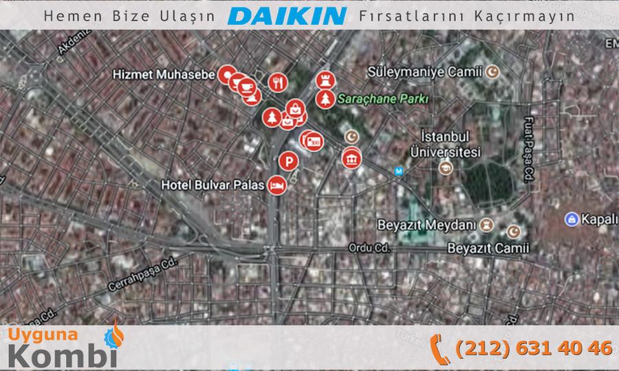 Daikin Saraçhane Bayi Kombi Satış