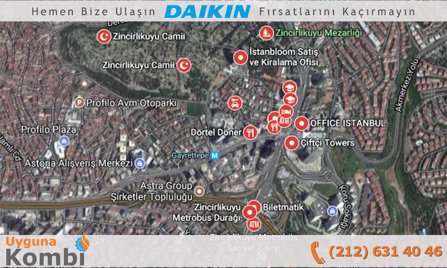 Daikin Zincirlikuyu Bayi Kombi Satış